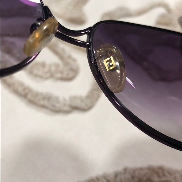 VINTAGE FENDI FS359R Purple Metal Sunglasses Vintage 90s 00s used - Picture 10 of 15